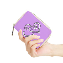 Load image into Gallery viewer, Ti Amo I love you - Exclusive Brand - Perfume - Double White Heart - Zipper Card Holder
