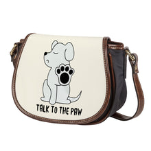 Load image into Gallery viewer, Ti Amo I love you - Exclusive Brand - Buttery White - Talk to the Paw -  Saddle Bag
