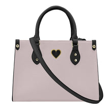 Load image into Gallery viewer, Ti Amo I love you - Exclusive Brand - Oyster Pink - Luxury Womens PU Tote Bag - Black Straps
