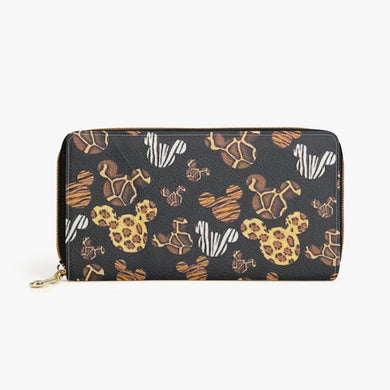 Brown Mickey Ears - Long Type Zipper Purse Ti Amo I love you