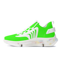 Load image into Gallery viewer, Ti Amo I love you - Exclusive Brand - Florescent Green - Mens / Womens - Air Max React Sneakers - White Soles
