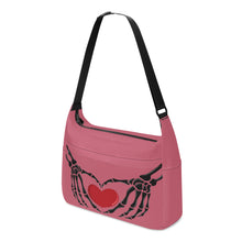 Load image into Gallery viewer, Ti Amo I love you - Exclusive Brand  - Contessa 2 - Skeleton Heart Hands  -  Journey Computer Shoulder Bag
