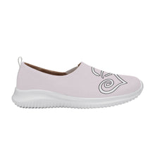 Load image into Gallery viewer, Ti Amo I love you - Exclusive Brand - Prim - Double White Heart - Women&#39;s Casual Slip On Shoe
