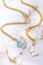 Load image into Gallery viewer, Butterfly Pendant Copper 14K Gold-Plated Necklace Ti Amo I love you
