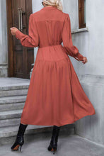 Load image into Gallery viewer, Button Down Notched Neck Dress - Only Sizes M-XL Left Ti Amo I love you
