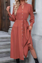 Load image into Gallery viewer, Button Down Notched Neck Dress - Only Sizes M-XL Left Ti Amo I love you
