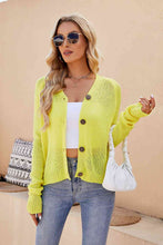 Load image into Gallery viewer, Button Up V-Neck Long Sleeve Cardigan Ti Amo I love you
