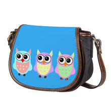 Load image into Gallery viewer, Ti Amo I love you - Exclusive Brand - Deep Sky - 3 Owls -  Saddle Bag
