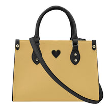 Load image into Gallery viewer, Ti Amo I love you - Exclusive Brand - Rajah - Luxury Womens PU Tote Bag - Black Straps
