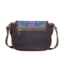 Load image into Gallery viewer, Ti Amo I love you - Exclusive Brand - Wild Blue Yonder 2 - Floral Bouquet - Saddle Bag
