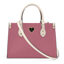 Load image into Gallery viewer, Ti Amo I love you - Exclusive Brand - Old Pink - Luxury Womens PU Tote Bag - Cream Straps
