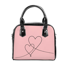 Load image into Gallery viewer, Ti Amo I love you - Exclusive Brand - Your Pink 2 - Double Script Heart -  Shoulder Handbag
