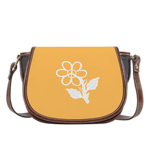 Load image into Gallery viewer, Ti Amo I love you - Exclusive Brand - Light Orange - White Daisy - Saddle Bag
