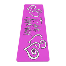 Load image into Gallery viewer, Ti Amo I love you - Exclusive Brand - Brilliant Lavender Rose - Yoga Mat
