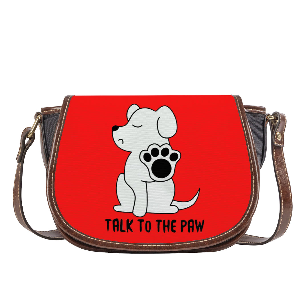 Ti Amo I love you - Exclusive Brand - Red - Talk to the Paw -  Saddle Bag