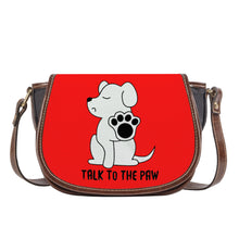 Load image into Gallery viewer, Ti Amo I love you - Exclusive Brand - Red - Talk to the Paw -  Saddle Bag
