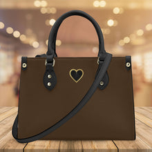 Load image into Gallery viewer, Ti Amo I love you - Exclusive Brand - Metallic Bronze - Luxury Womens PU Tote Bag - Black Straps
