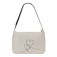 Load image into Gallery viewer, Ti Amo I love you - Exclusive Brand - Swirl - Double Script Heart - Journey Computer Shoulder Bag
