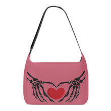 Load image into Gallery viewer, Ti Amo I love you - Exclusive Brand  - Contessa 2 - Skeleton Heart Hands  -  Journey Computer Shoulder Bag
