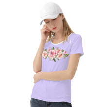 Load image into Gallery viewer, Ti Amo I love you - Exclusive Brand - Lilac - Roses - Women&#39;s T shirt - Sizes XS-2XL
