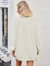 Load image into Gallery viewer, Cable-Knit Long Sleeve Cardigan Ti Amo I love you
