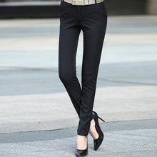 Load image into Gallery viewer, Casual Slim Mid-Rise Stretch Straight-Leg Pants Ti Amo I love you
