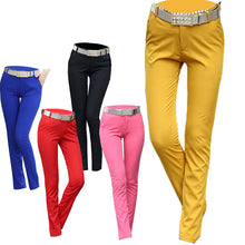 Load image into Gallery viewer, Casual Slim Mid-Rise Stretch Straight-Leg Pants Ti Amo I love you
