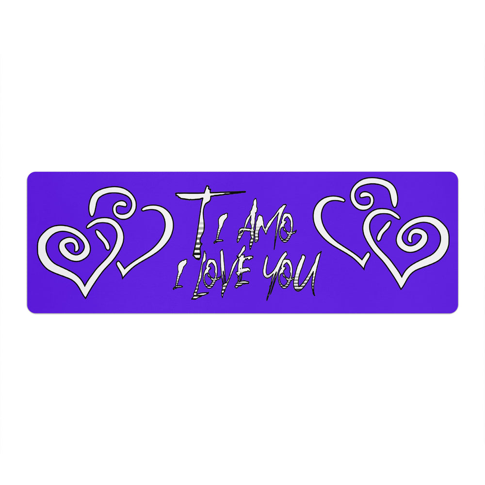 Ti Amo I love you - Exclusive Brand - Dark Purple - Yoga Mat