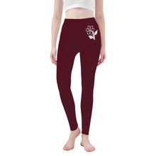 Load image into Gallery viewer, Ti Amo I love you - Exclusive Brand - Heath - White Daisy -  Yoga Leggings - Sizes XS-3XL
