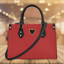 Load image into Gallery viewer, Ti Amo I love you - Exclusive Brand - Persian Red - Luxury Womens PU Tote Bag - Black Straps
