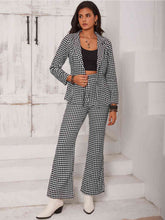 Load image into Gallery viewer, Checkered Blazer &amp; Slit Pants Set - Sizes S-XL Ti Amo I love you
