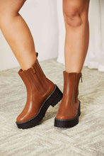 Load image into Gallery viewer, Chestnut - Forever Link Side Zip Platform Boots - Sizes 6-10 Ti Amo I love you
