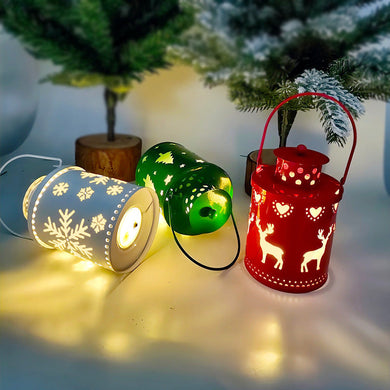 Christmas Candle Lights LED Small Lanterns Lights Electronic Candles Nordic Style Holiday Decoration Ti Amo I love you