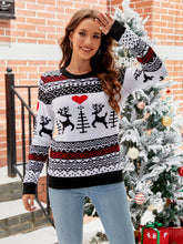 Load image into Gallery viewer, Christmas Round Neck Sweater - Sizes S-2XL Ti Amo I love you
