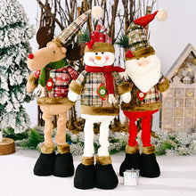 Load image into Gallery viewer, Christmas - Santa,  Reindeer, or Snowman - Telescopic Leg Doll Ti Amo I love you
