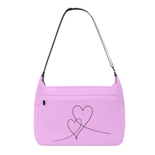 Load image into Gallery viewer, Ti Amo I love you - Exclusive Brand  - Classic Rose 2 - Double Script Heart - Journey Computer Shoulder Bag
