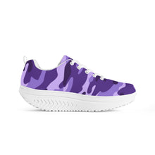 Load image into Gallery viewer, Ti Amo I love you -  Exclusive Brand  - Minsk, Grape 2, Mauve 2, Fushia Blue &amp; Jacarta Camouflage - Women&#39;s Mesh Heightening Shaking Shoe
