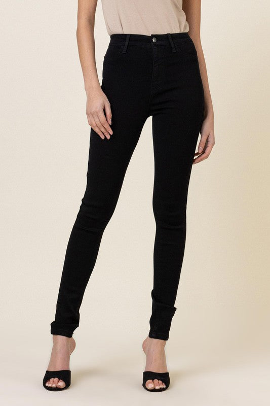 Classic High Waisted Black Skinny Ti Amo I love you