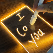 Load image into Gallery viewer, Creative Note Board - Creative Led Night Light - USB - Message Board - Holiday Light With Pen - Gift For Children / Adults - Decorative Night Lamp Ti Amo I love you
