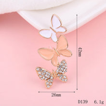 Load image into Gallery viewer, Creative beautiful butterfly DIY jewelry accessories flower  mobile phone shell stickers diamond material alloy diamond - hair accessories Ti Amo I love you
