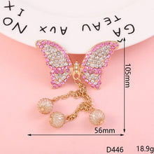 Load image into Gallery viewer, Creative beautiful butterfly DIY jewelry accessories flower  mobile phone shell stickers diamond material alloy diamond - hair accessories Ti Amo I love you
