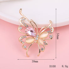 Load image into Gallery viewer, Creative beautiful butterfly DIY jewelry accessories flower  mobile phone shell stickers diamond material alloy diamond - hair accessories Ti Amo I love you
