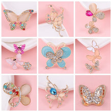 Load image into Gallery viewer, Creative beautiful butterfly DIY jewelry accessories flower  mobile phone shell stickers diamond material alloy diamond - hair accessories Ti Amo I love you
