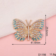 Load image into Gallery viewer, Creative beautiful butterfly DIY jewelry accessories flower  mobile phone shell stickers diamond material alloy diamond - hair accessories Ti Amo I love you
