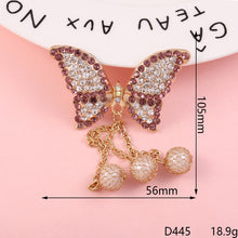 Load image into Gallery viewer, Creative beautiful butterfly DIY jewelry accessories flower  mobile phone shell stickers diamond material alloy diamond - hair accessories Ti Amo I love you
