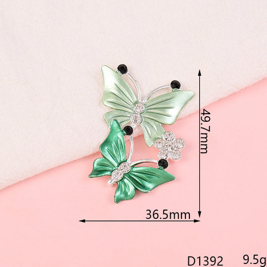 Creative beautiful butterfly DIY jewelry accessories flower  mobile phone shell stickers diamond material alloy diamond - hair accessories Ti Amo I love you