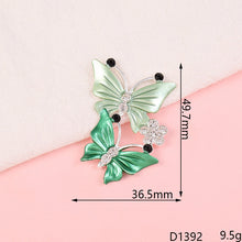 Load image into Gallery viewer, Creative beautiful butterfly DIY jewelry accessories flower  mobile phone shell stickers diamond material alloy diamond - hair accessories Ti Amo I love you
