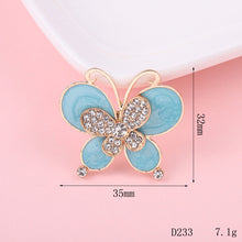 Load image into Gallery viewer, Creative beautiful butterfly DIY jewelry accessories flower  mobile phone shell stickers diamond material alloy diamond - hair accessories Ti Amo I love you
