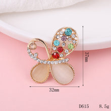 Load image into Gallery viewer, Creative beautiful butterfly DIY jewelry accessories flower  mobile phone shell stickers diamond material alloy diamond - hair accessories Ti Amo I love you
