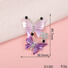 Load image into Gallery viewer, Creative beautiful butterfly DIY jewelry accessories flower  mobile phone shell stickers diamond material alloy diamond - hair accessories Ti Amo I love you
